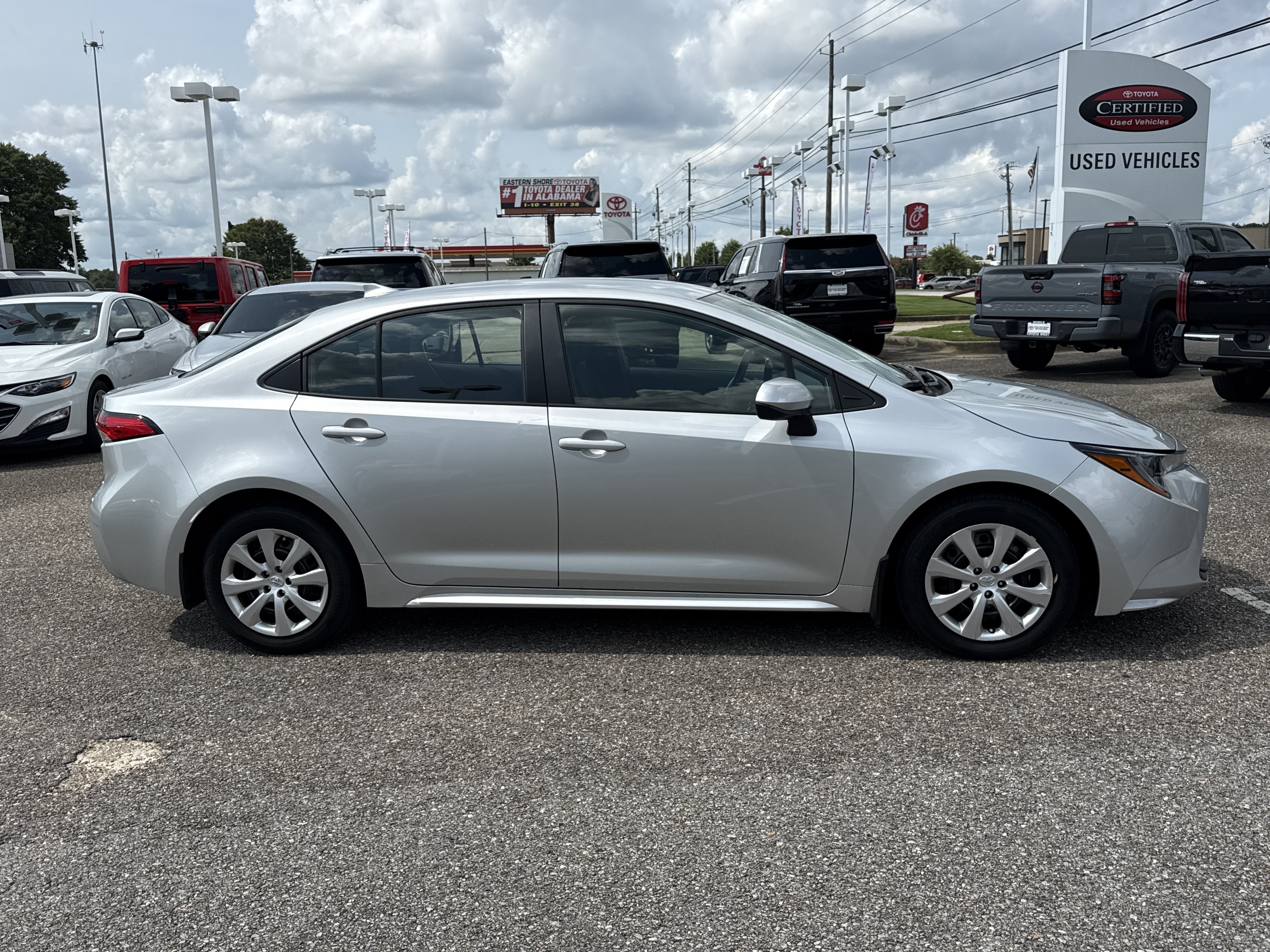 Used 2025 Classic Silver Metallic Toyota LE image 2
