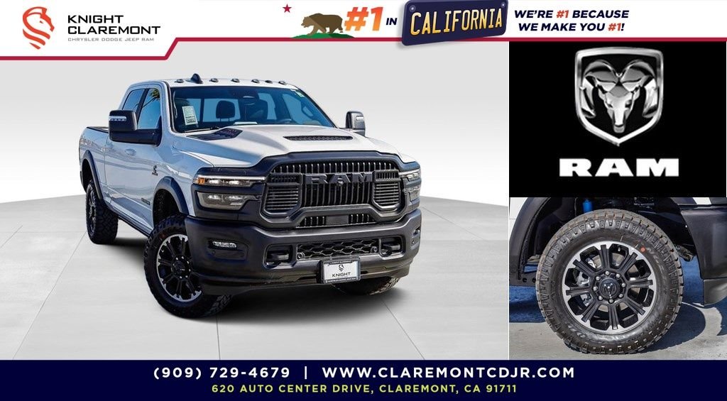 New 2026 Bright White Clearcoat Ram Rebel image 1