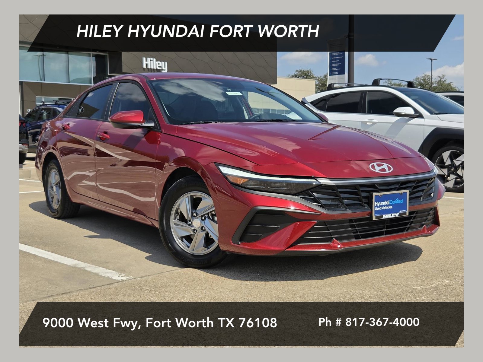 Certified Used 2025 Ultimate Red Hyundai SE image 1