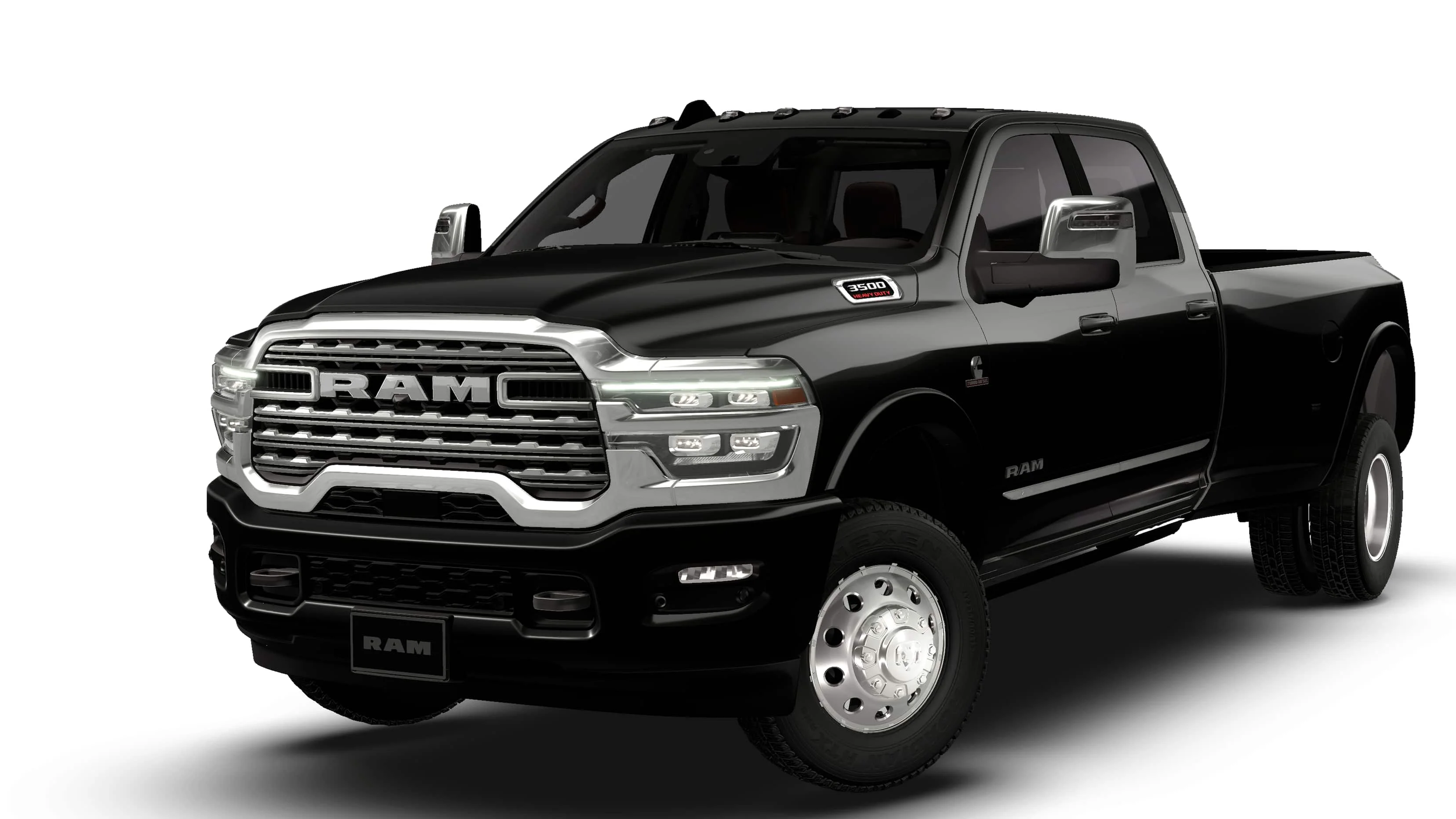 New 2026 Diamond Black Crystal Pearl-Coat Exterior Paint RAM Longhorn image 13