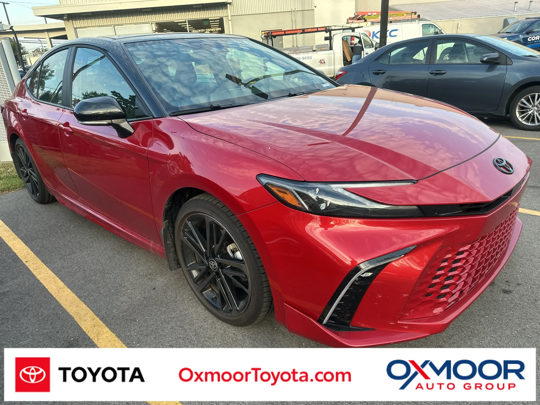 Used 2026 Supersonic Red w/Midnight Black Metallic Roof Toyota XSE image 1