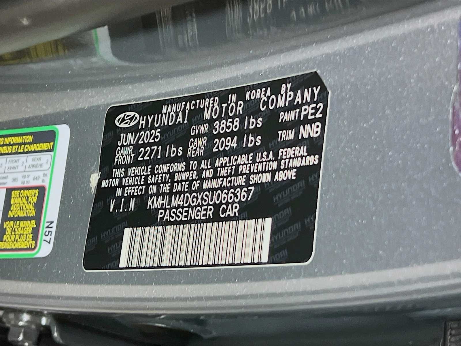 Used 2025 Ecotronic Gray Hyundai SEL Sport image 30