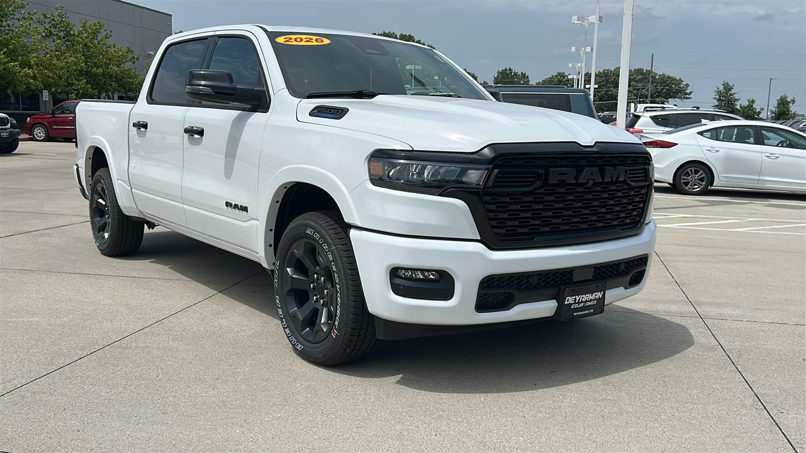 New 2026 Bright White Clear-Coat Exterior Paint RAM Big Horn/Lone Star image 2