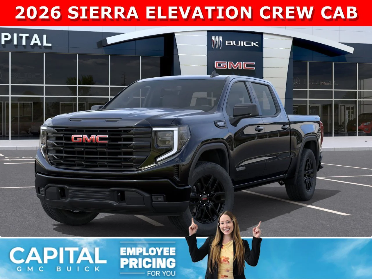 New 2026 ONYX BLACK GMC Elevation image 1