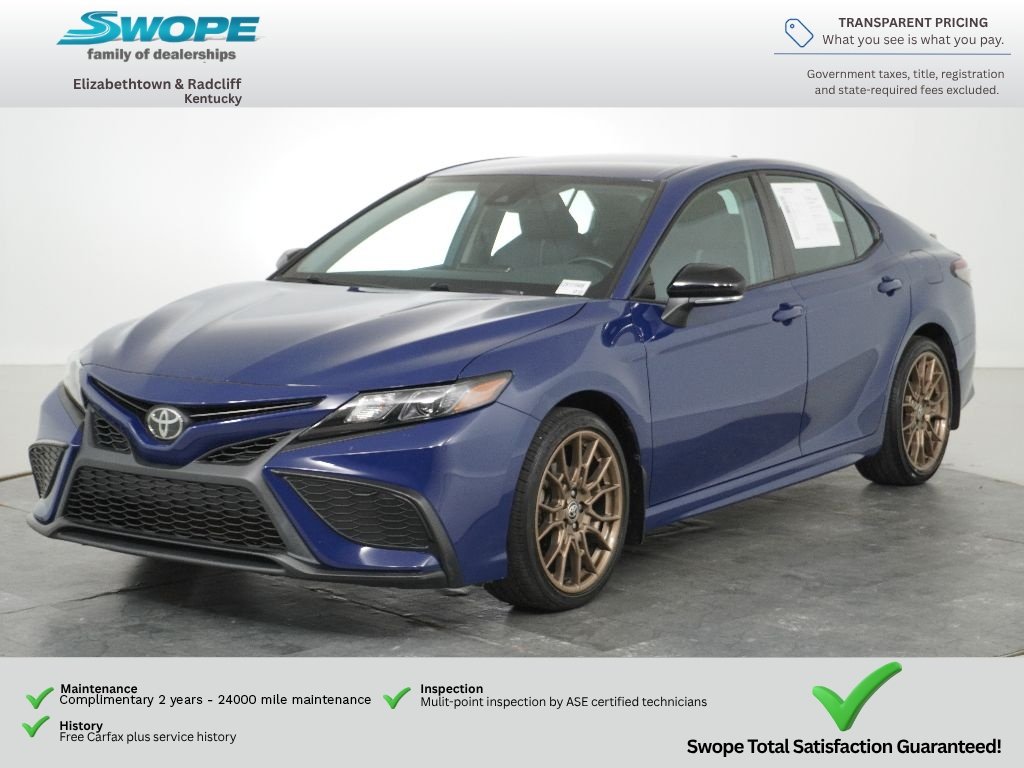 Used 2023 Reservoir Blue Toyota SE Nightshade image 7