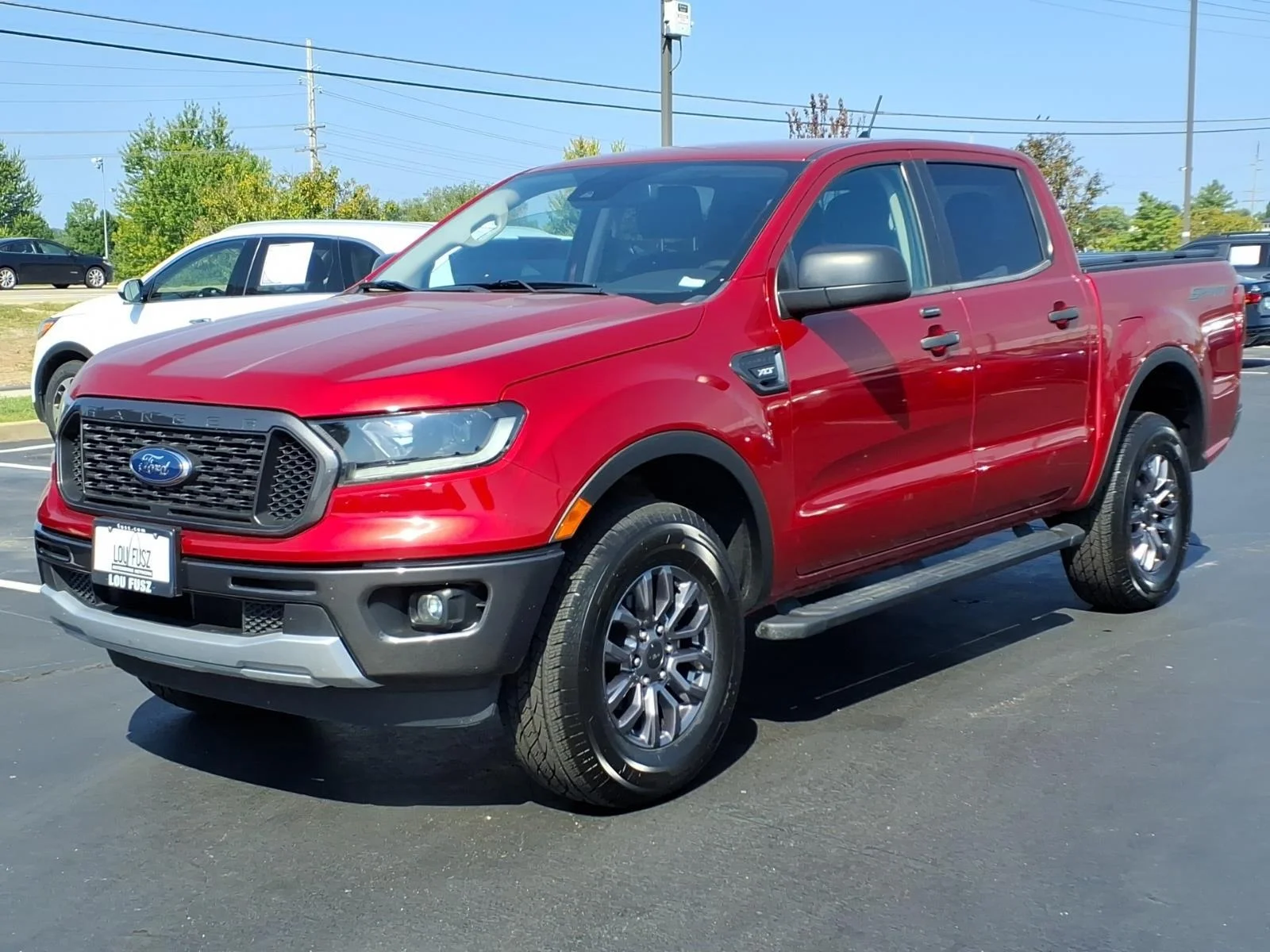 Used 2021 Rapid Red Metallic Tinted Clearcoat Ford XLT image 2