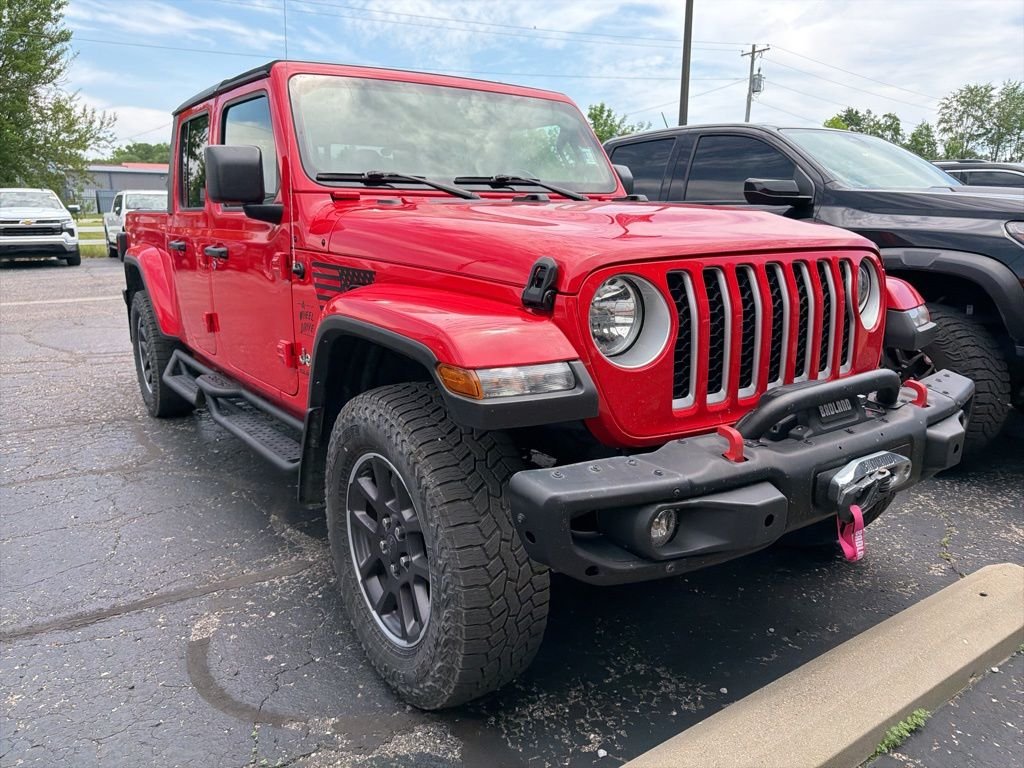 Used 2022 Red Clearcoat Jeep Overland image 7
