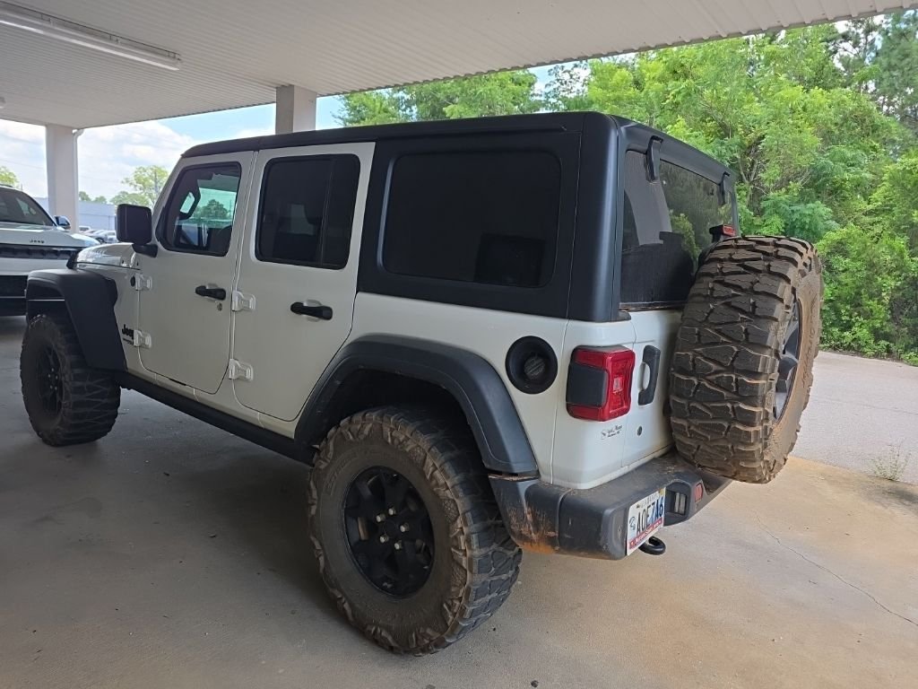 Used 2020 White Jeep Unlimited Sport image 2