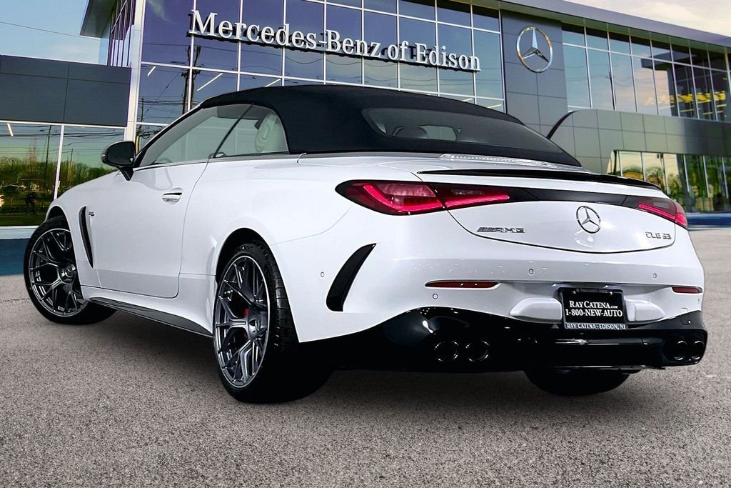 New 2027 MANUFAKTUR Moonlight White Metallic Mercedes-Benz AMG® CLE 53 4MATIC+ Cabriolet image 3