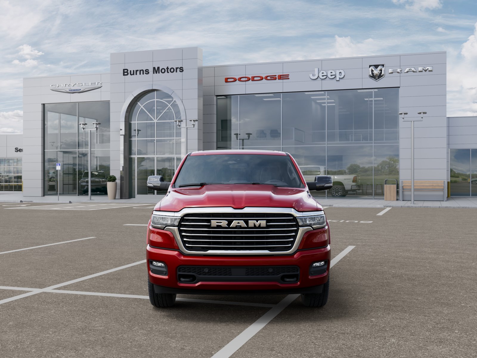 New 2026 Molten Red Pearl-Coat Exterior Paint RAM Laramie Southwest Edition image 32