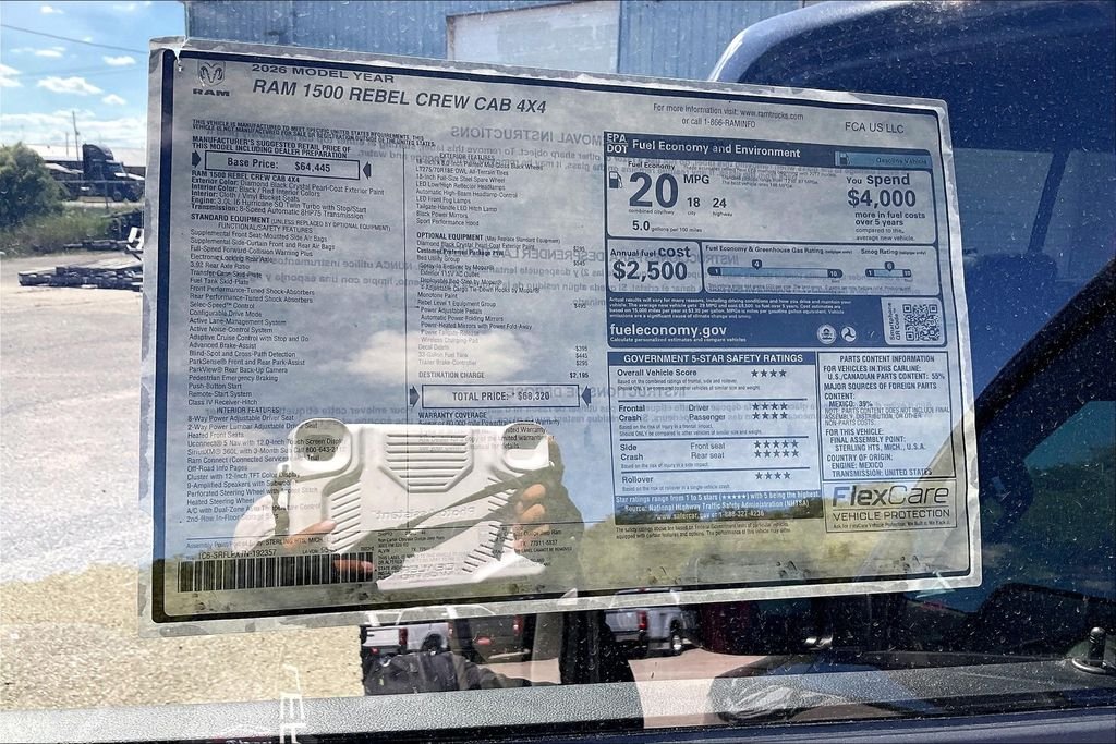New 2026 Ram 1500 Rebel 4D Crew Cab
