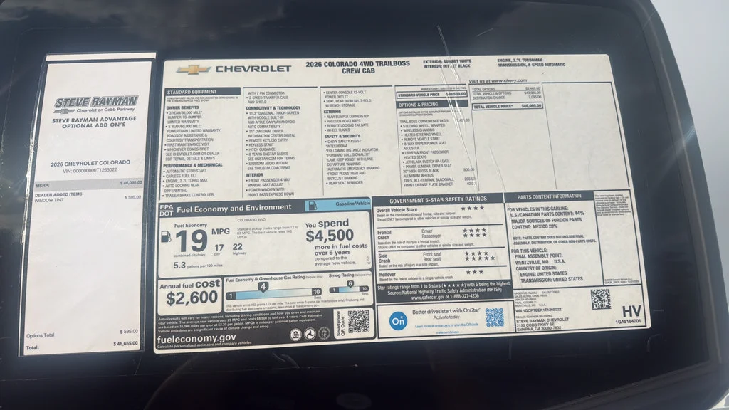 New 2026 Summit White Chevrolet Trail Boss image 24
