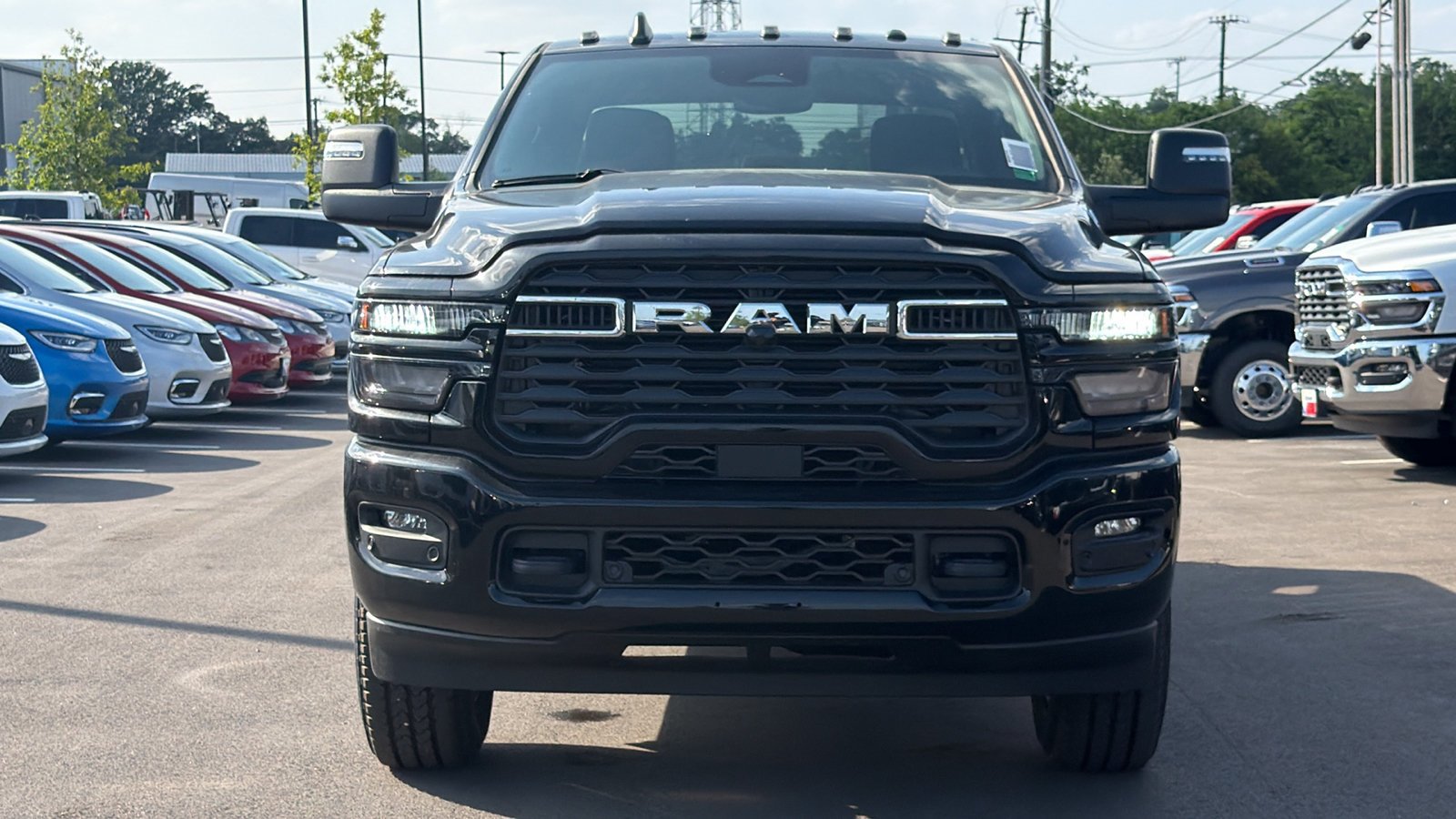New 2026 Diamond Black Crystal Pearl-Coat Exterior Paint RAM Lone Star image 2