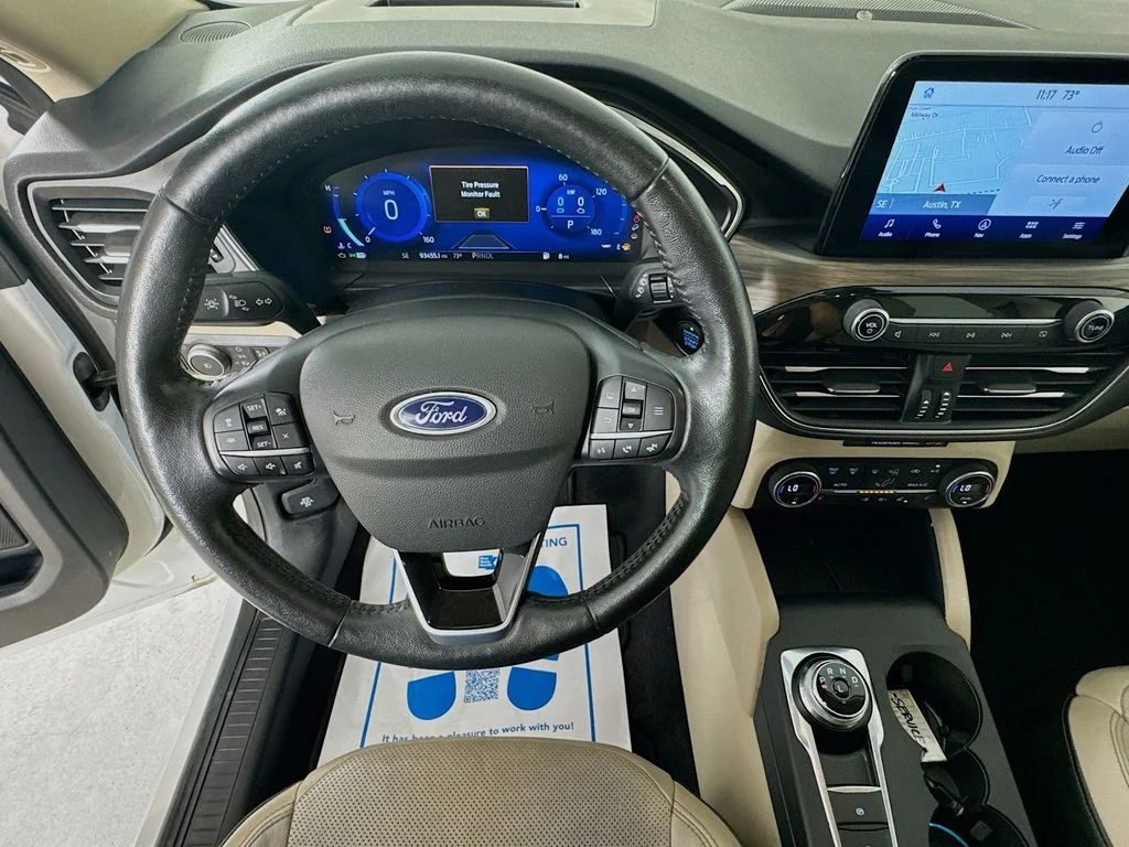 Used 2020 White Metallic Ford Titanium image 12