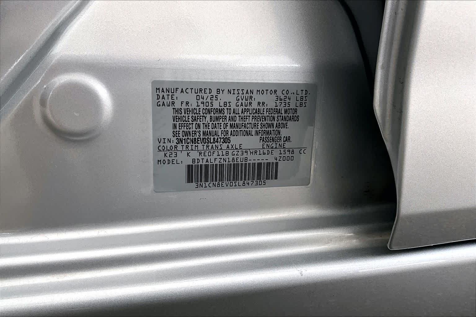 2025 Nissan Versa Sedan SV - Photo 33