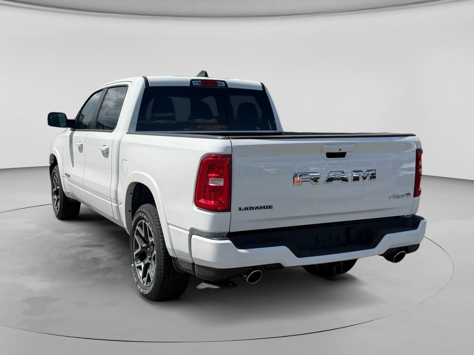 New 2026 Bright White Clear-Coat Exterior Paint RAM Laramie 4x4 Crew Cab 5