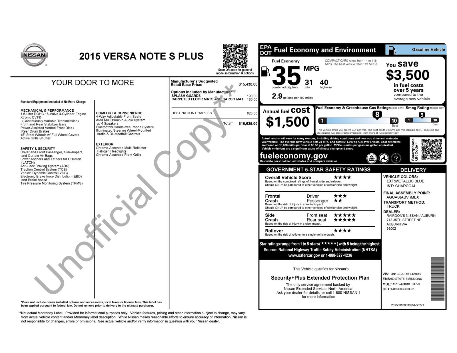 Used 2015 Blue Nissan S Plus image 9