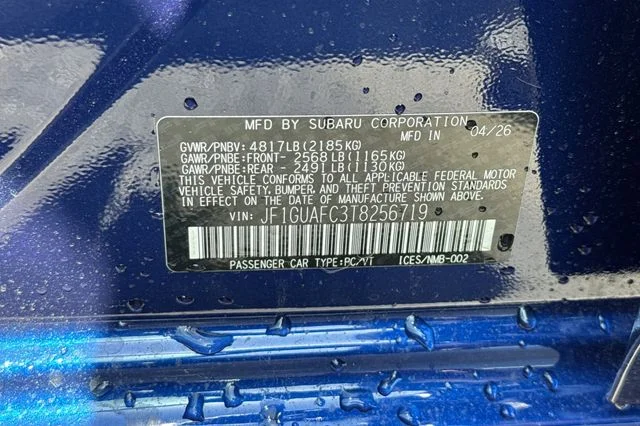 New 2026 SAPPHIRE BLUE PEARL Subaru Sport image 24