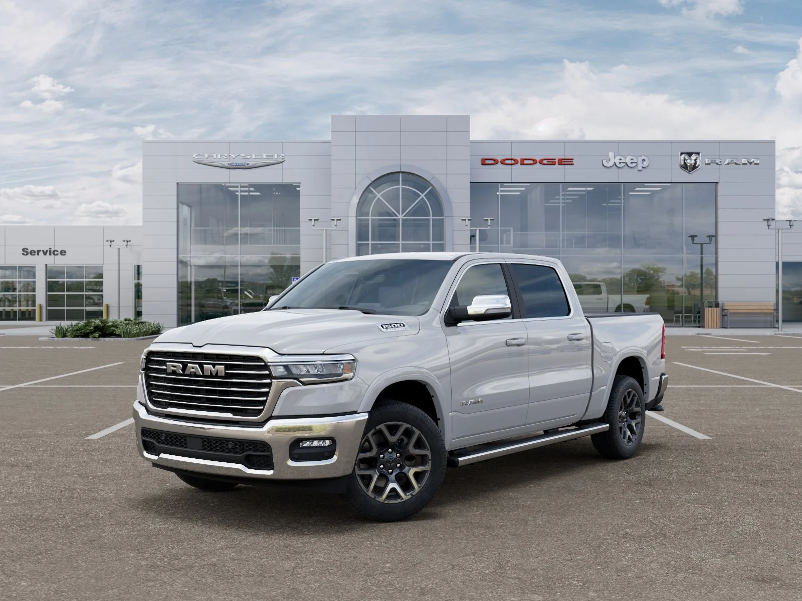 New 2026 Bright White Clear-Coat Exterior Paint RAM Laramie image 1