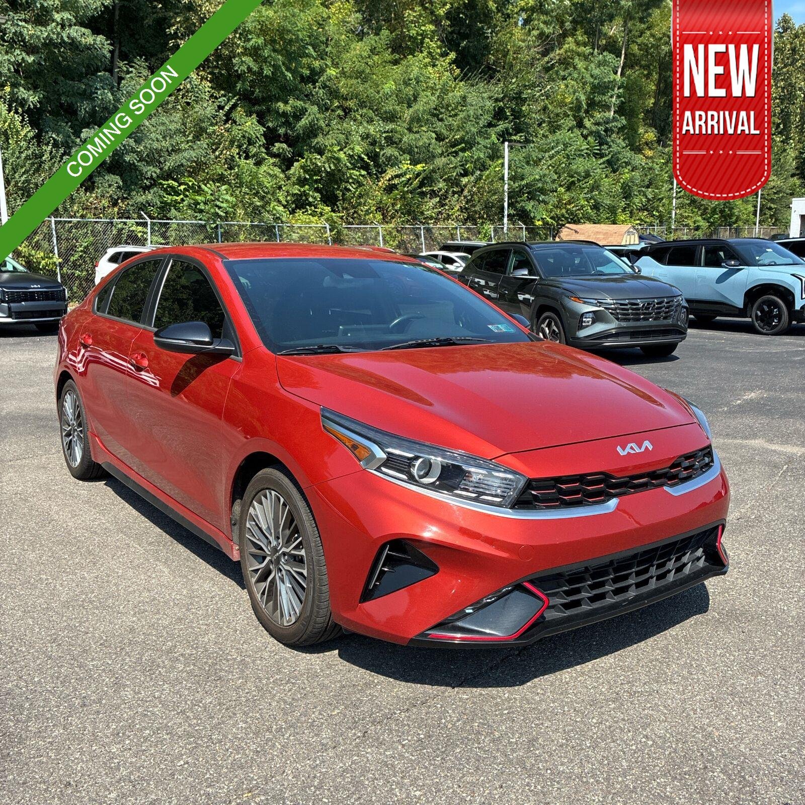 Used 2023 Fire Orange Kia GT-Line image 1