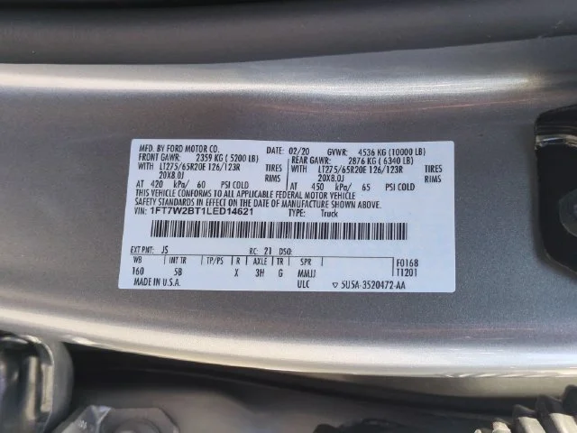 Used 2020 Silver Ford Lariat image 37