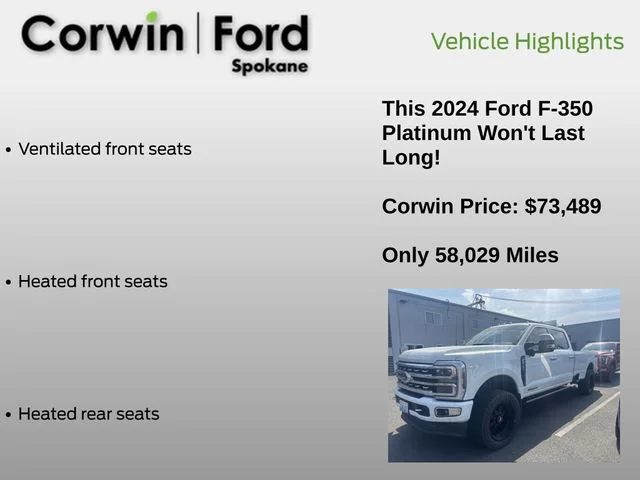 Used 2024 Star White Ford Platinum image 11