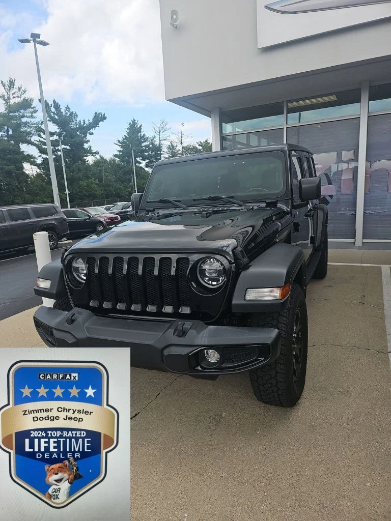 Used 2021 Black Jeep Unlimited Willys image 1