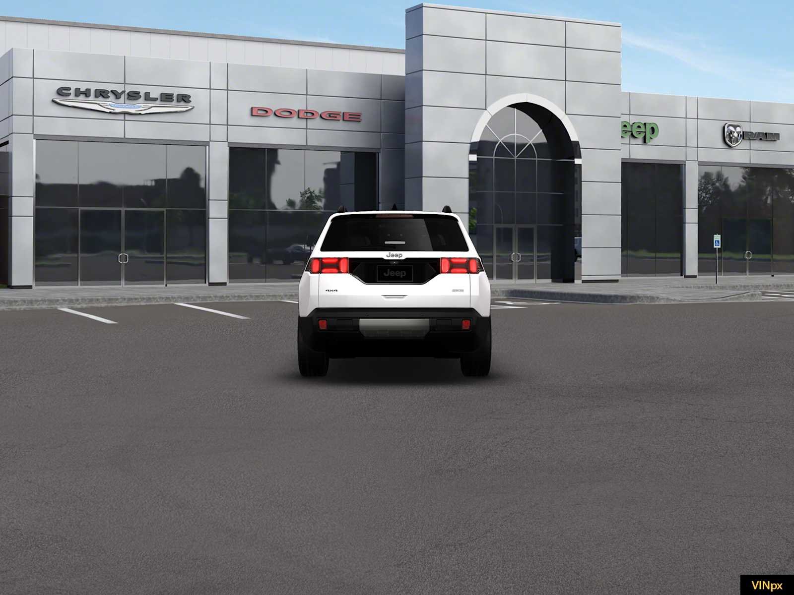 New 2026 Bright White Clear-Coat Exterior Paint Jeep Overland image 6