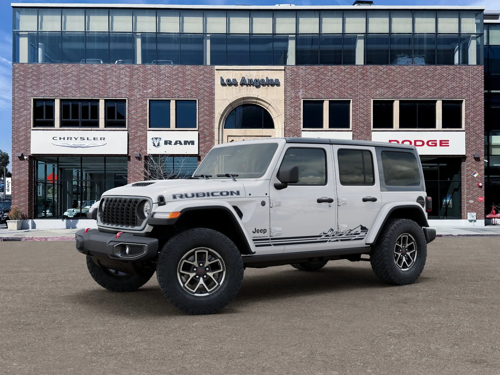 New 2026 Bright White Clear-Coat Exterior Paint Jeep Rubicon image 28