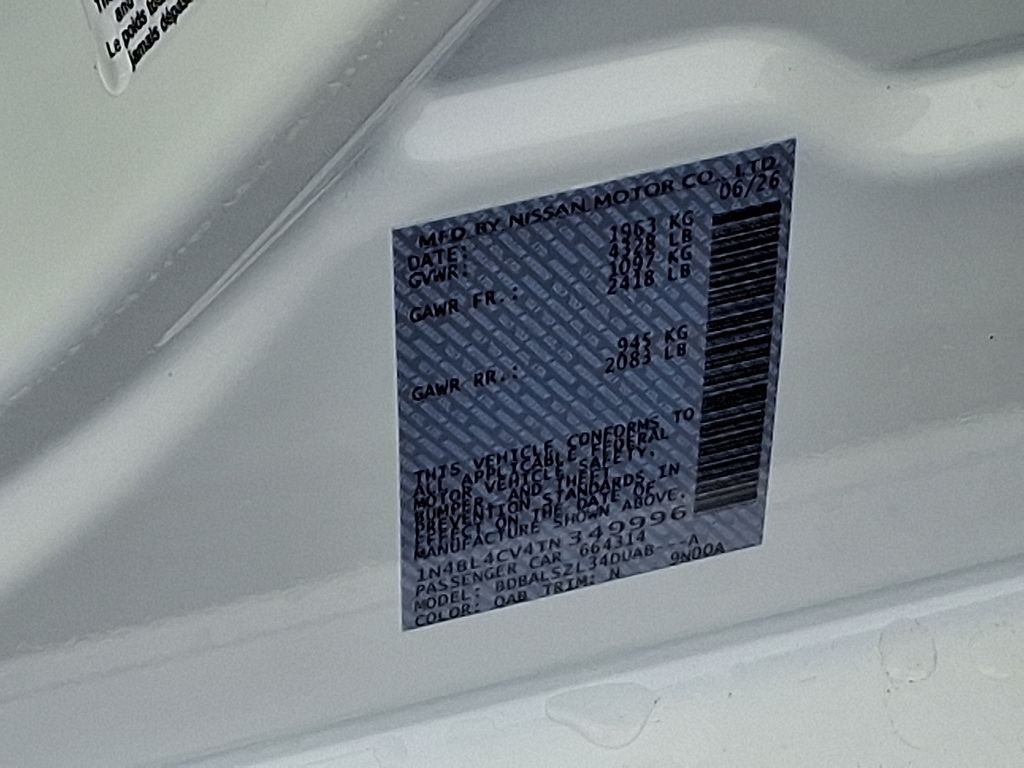 New 2026 Pearl White TriCoat Nissan 2.5 SR image 10