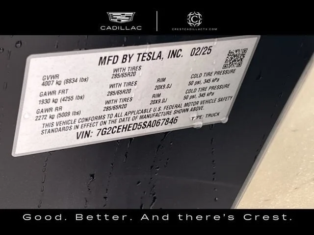 Used 2025 Silver Tesla All-Wheel Drive image 24