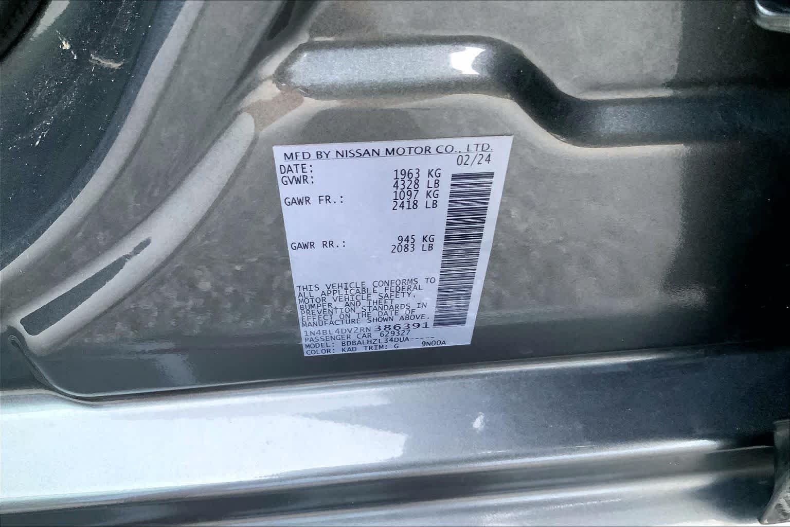 Used 2024 Gun Metallic Nissan 2.5 SV image 30