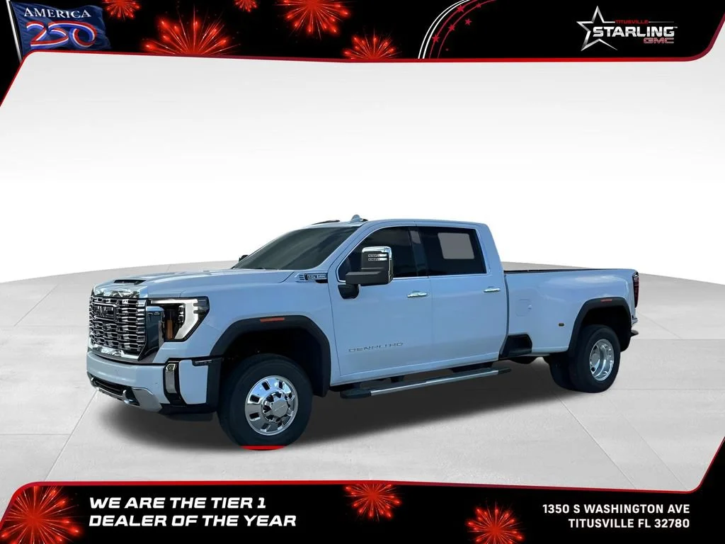 New 2026 Glacier White Tricoat GMC Denali DRW image 1