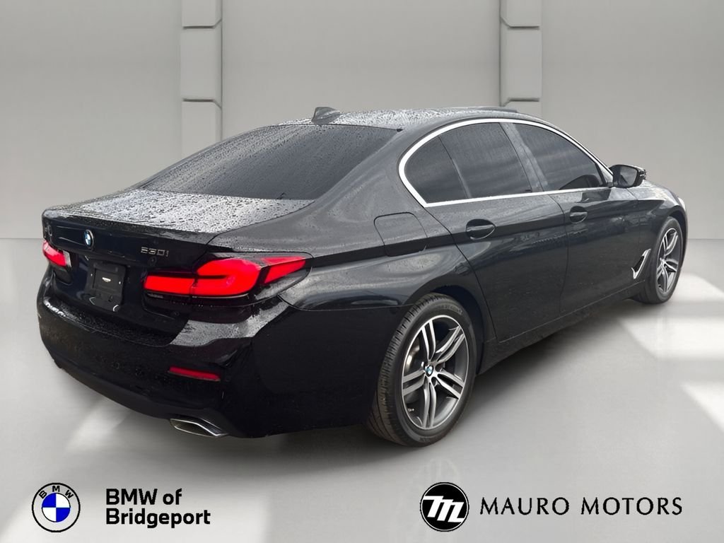 Certified Used 2023 Black BMW 530i xDrive image 3