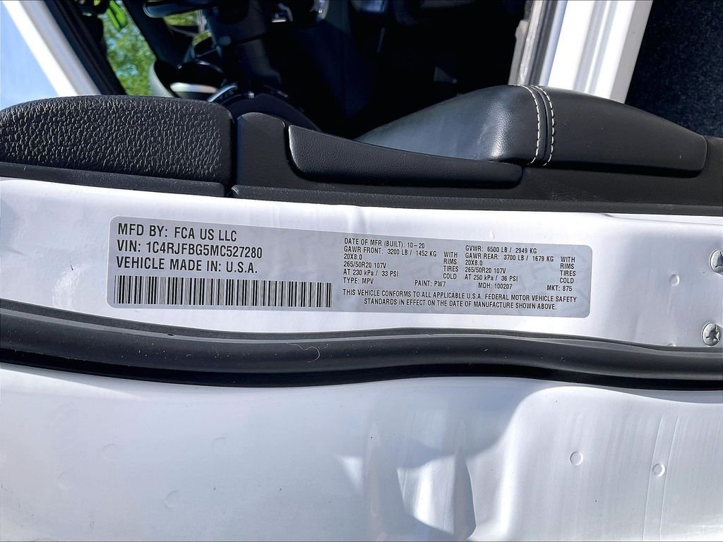 Used 2021 Bright White Clearcoat Jeep 80th Anniversary Edition image 31