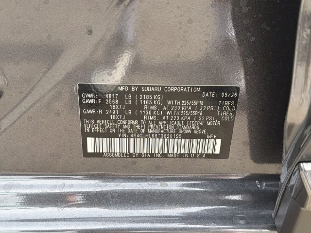 New 2026 Gray Subaru Limited image 25