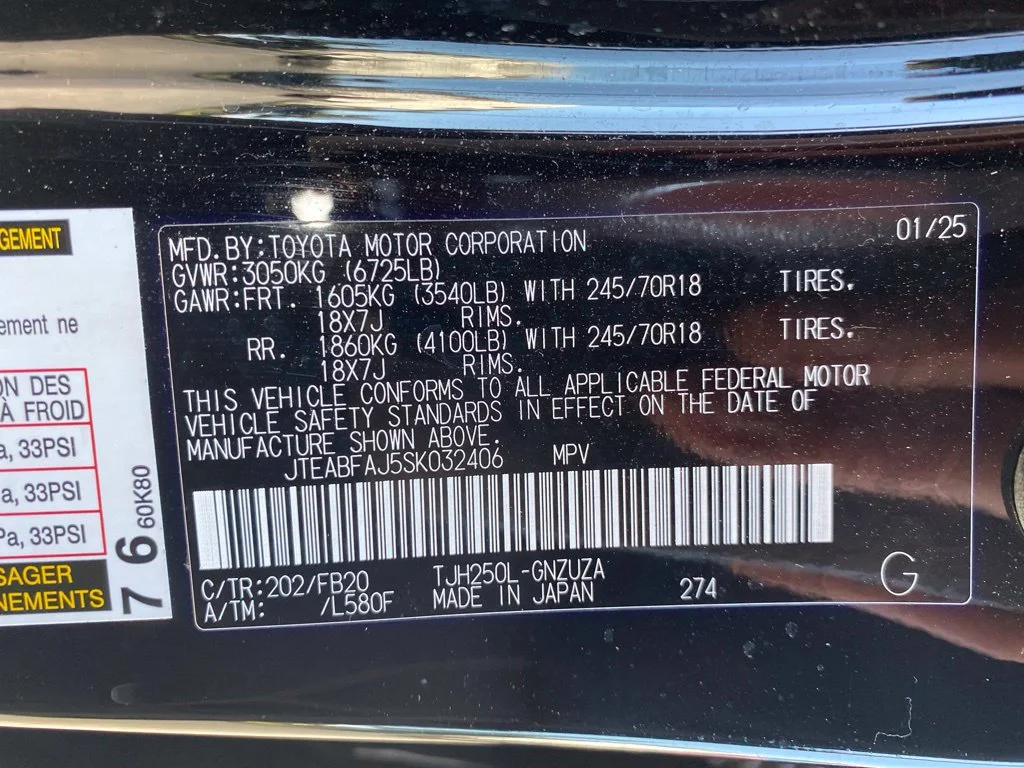 Used 2025 Black Toyota 1958 image 20