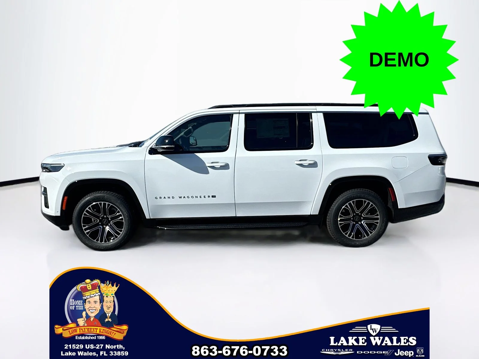 New 2026 Bright White Clear-Coat Exterior Paint Jeep Grand Wagoneer image 3