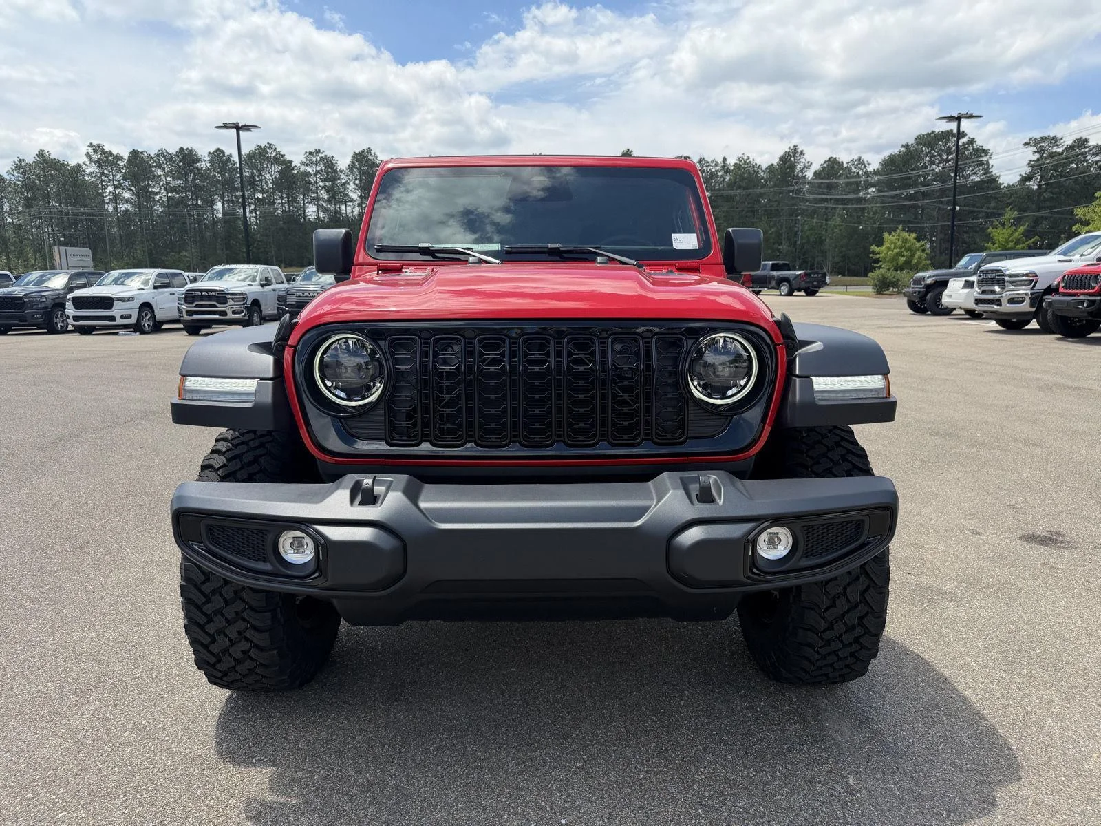 New 2026 Firecracker Red Clear-Coat Exterior Paint Jeep Willys image 2