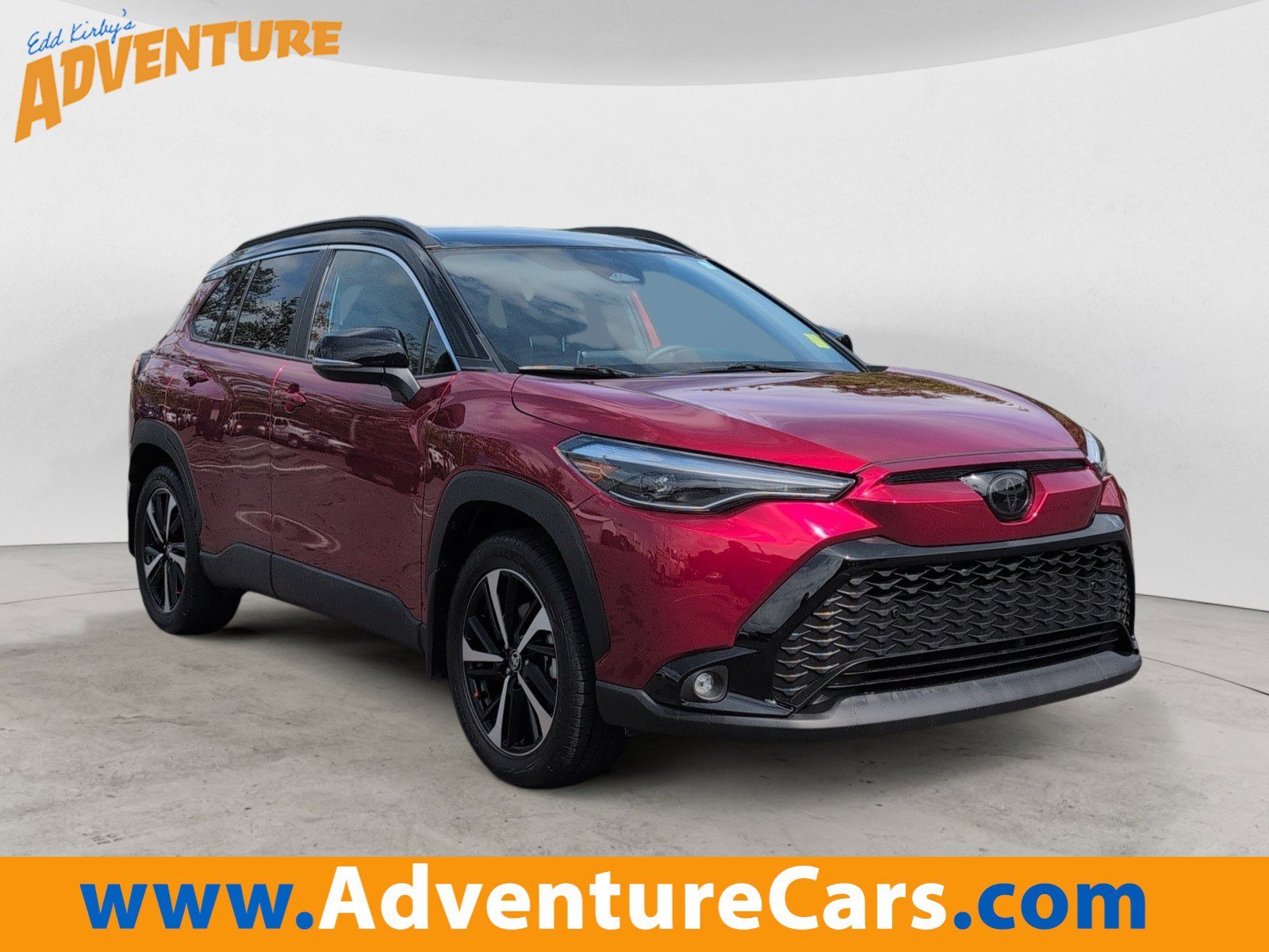 Used 2025 Red Crystal Toyota Hybrid XSE image 1