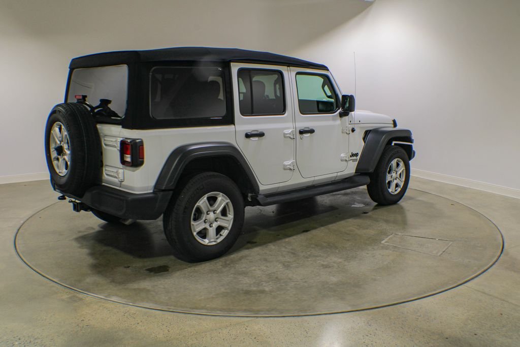 Used 2021 Bright White Clearcoat Jeep Unlimited Sport S image 6