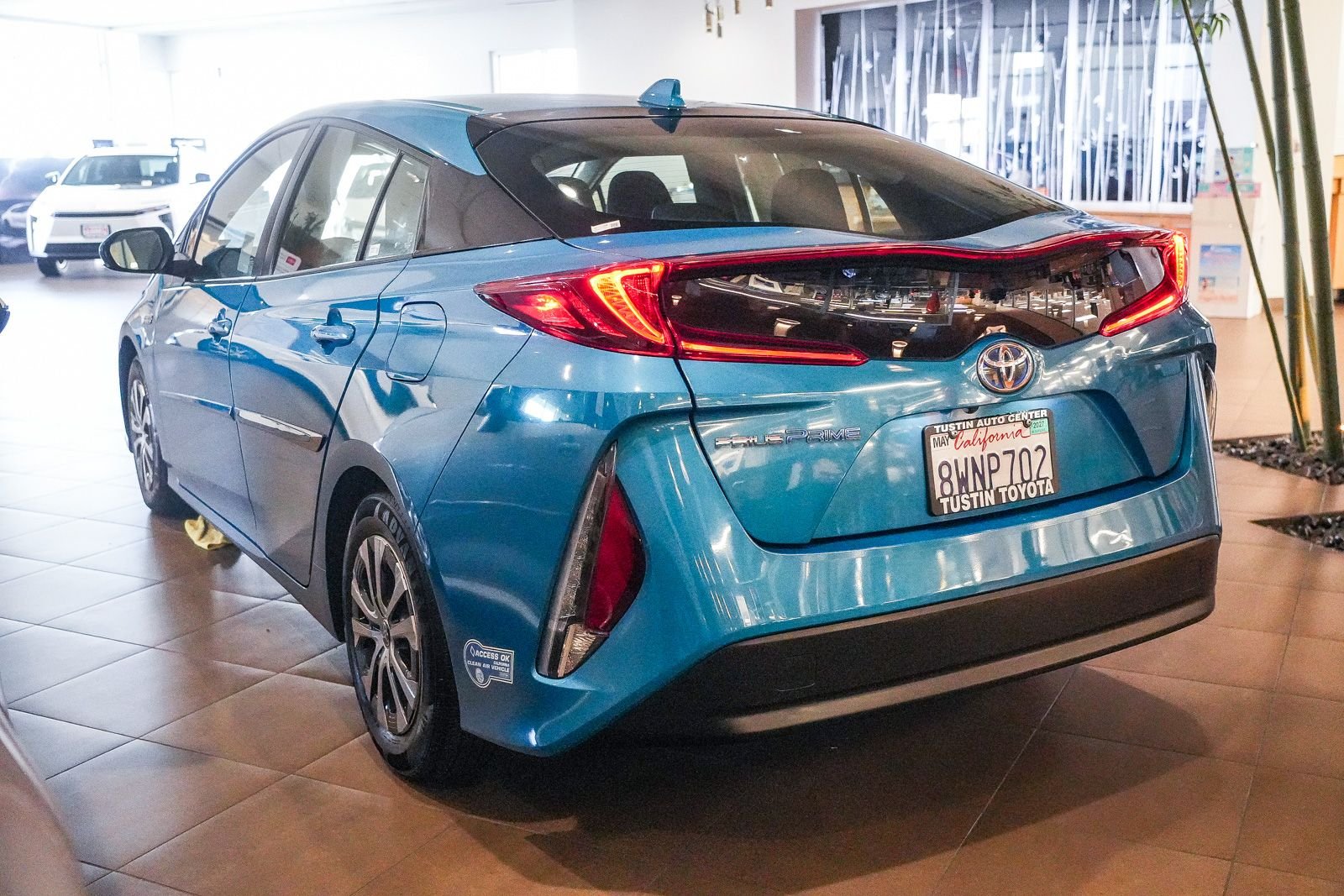 Certified Used 2021 Blue Toyota LE image 8