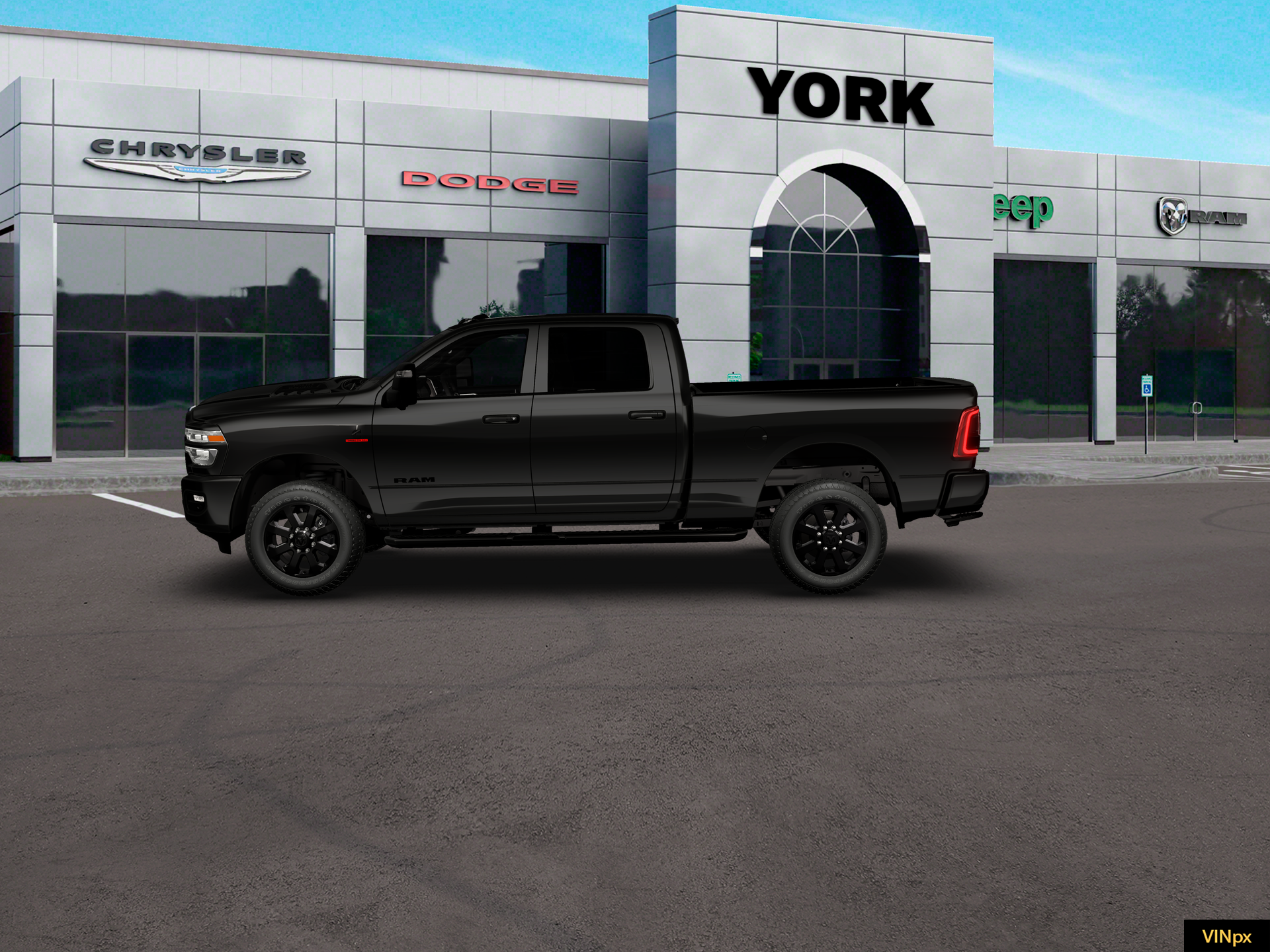 New 2026 Diamond Black Crystal Pearl-Coat Exterior Paint RAM LARAMIE image 15