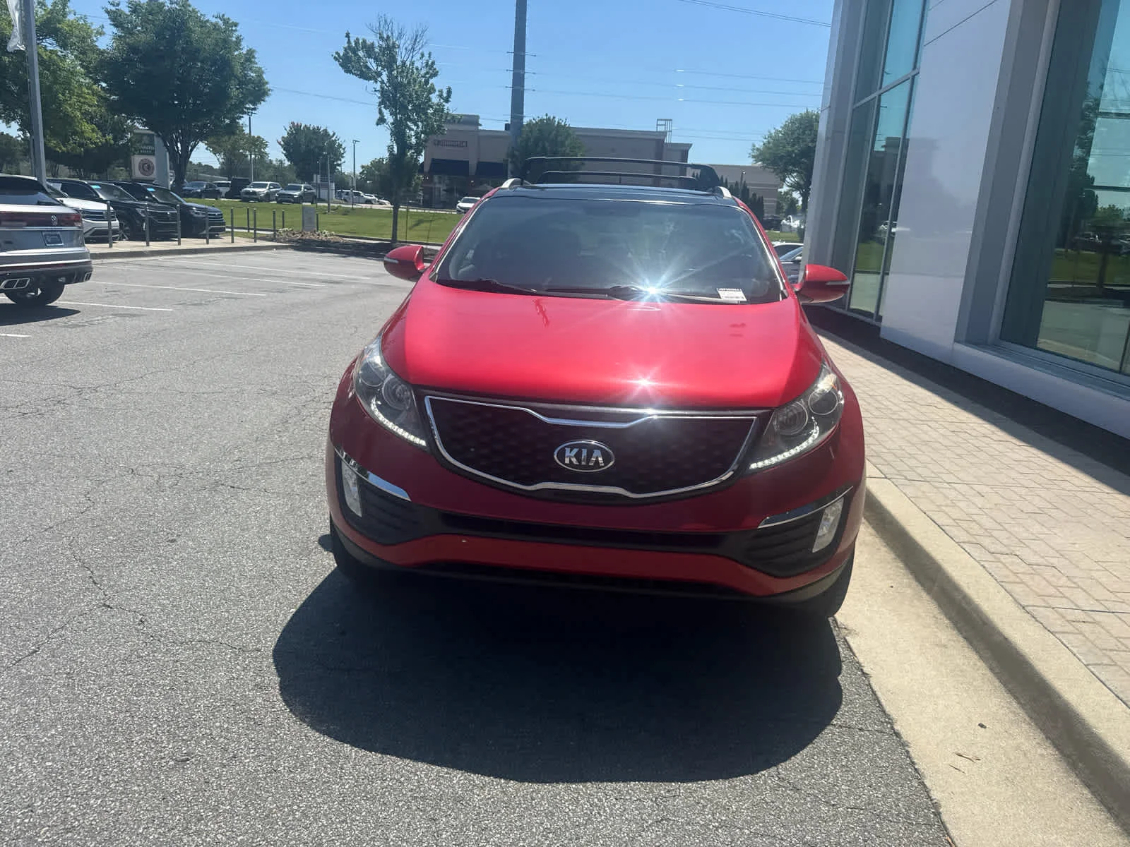 Used 2013 Signal Red Kia SX image 3