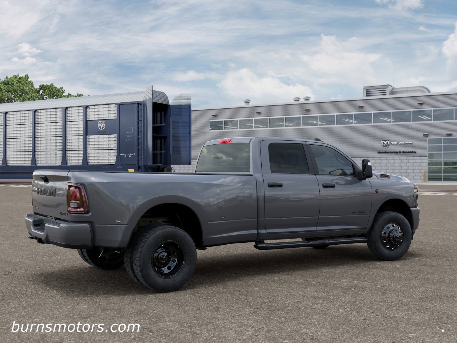New 2026 Ceramic Gray Clear-Coat Exterior Paint Ram Lone Star Night Edition Dually image 4