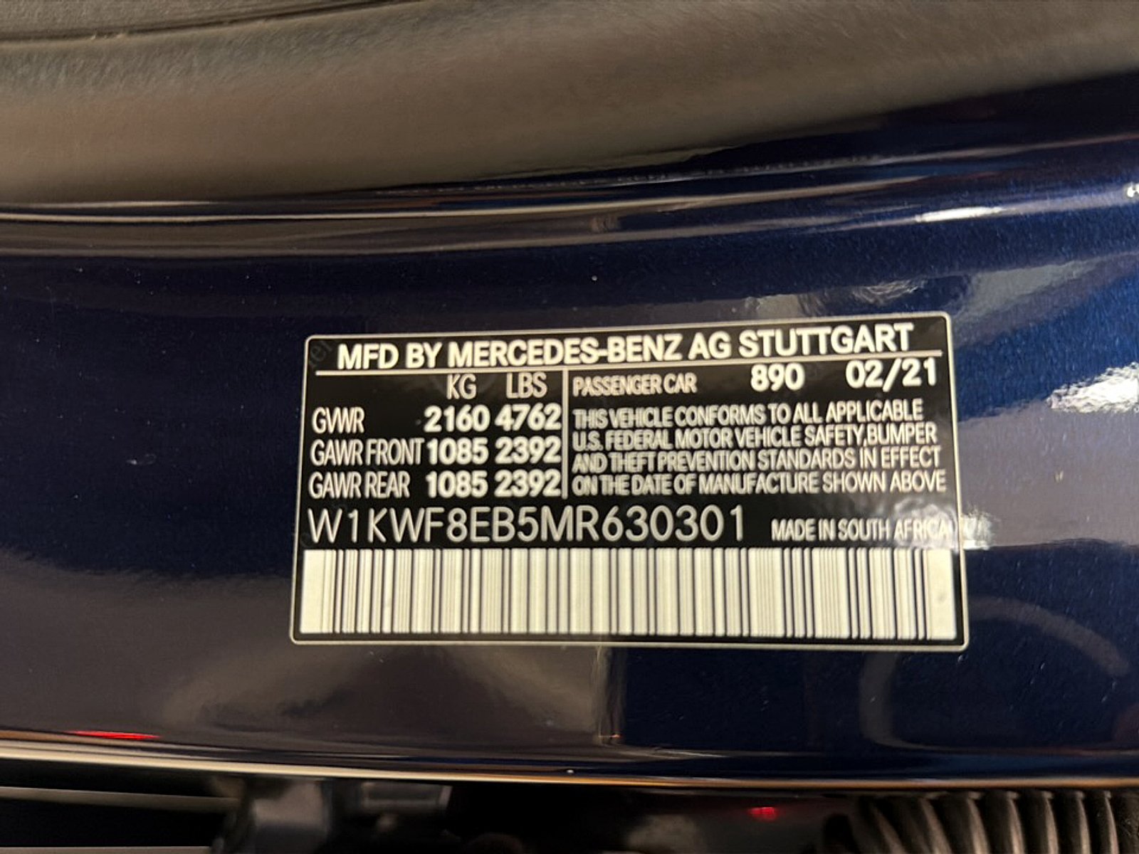 Used 2021 Lunar Blue Metallic Mercedes-Benz 4MATIC® Sedan image 26