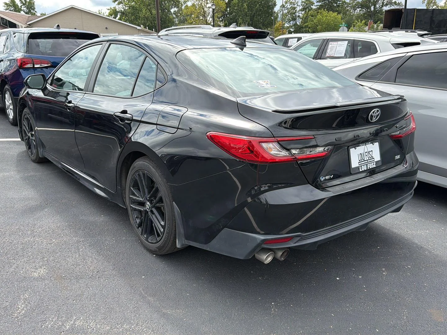 Used 2025 Midnight Black Metallic Toyota SE image 3