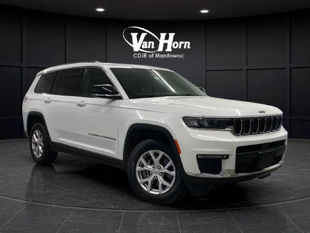 Used 2021 Bright White Clearcoat Jeep Limited image 1