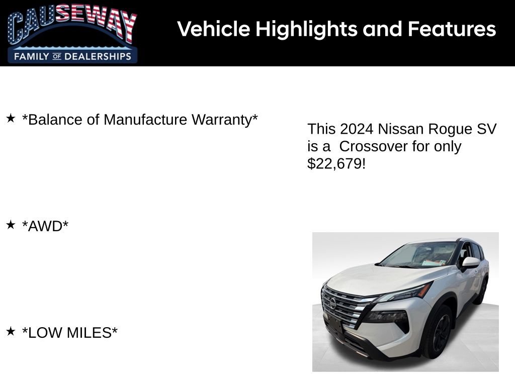 Used 2024 White Nissan SV image 2