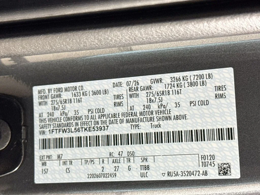 New 2026 Carbonized Gray Metallic Ford XLT image 29